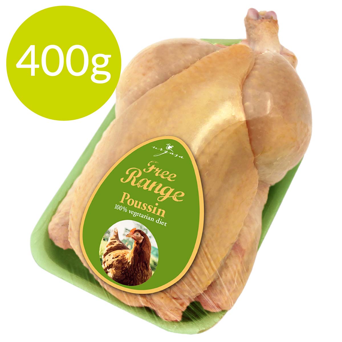 西班牙走地黃油春雞 400克 (急凍)